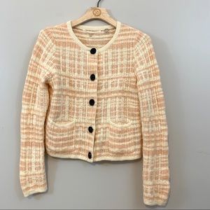 Anthropologie Knitted & Knotted Tweed Cardigan